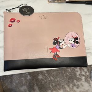 Kate spade leather laptop case X Minnie Mouse